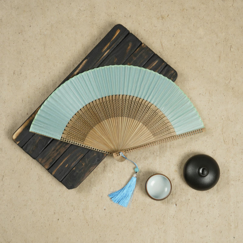Bamboo Silk Fan