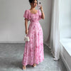Women's Floral Flutter Sleeve Dress