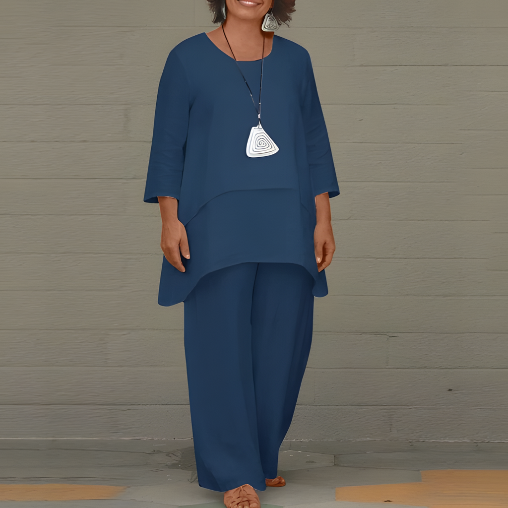 Stylish 2-Piece Linen Set for Women