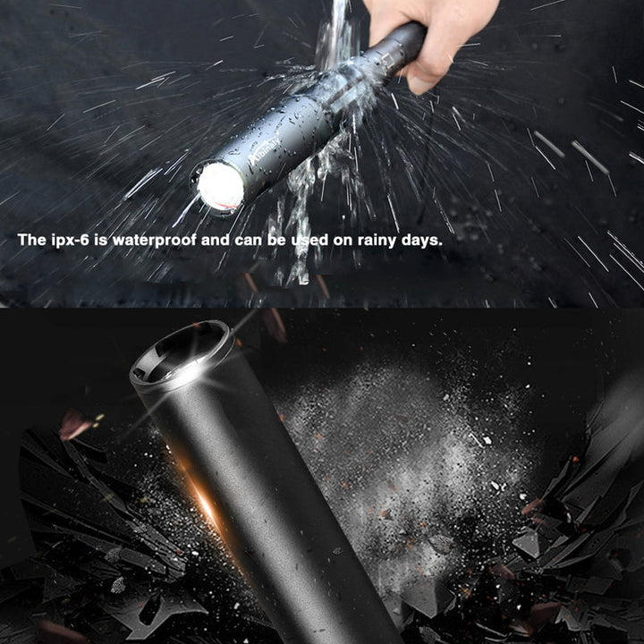 Baseball Bat-Shaped LED Flashlight | Aluminum Alloy, 3 Lighting Modes | For Emergency Use and Utility