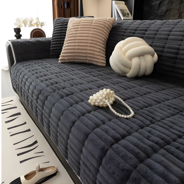 One-Piece Flannel Sofa Cover
