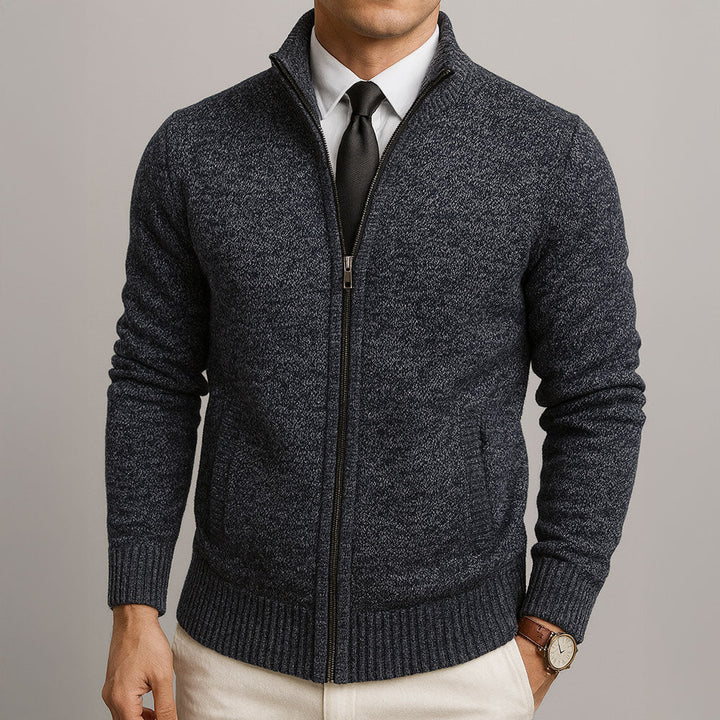 Davi™ | Modern Textured Zip Sweater