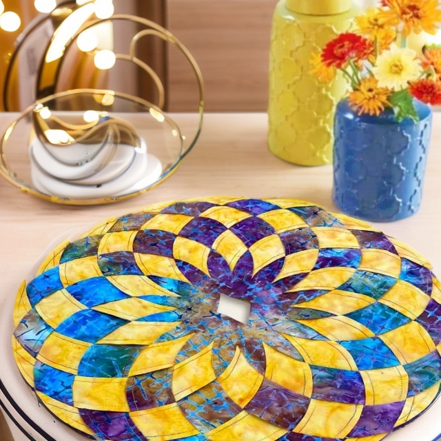 Sewing templates for fabric placemats - easy set for handmade table decor