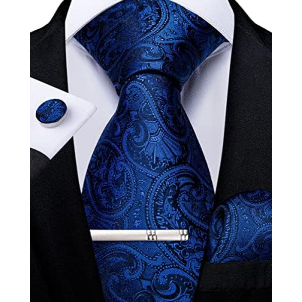 Men's paisley tie set – elegant accessories for weddings & events