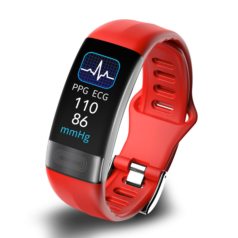 Smart Bracelet with Blood Pressure Monitor, ECG, Heart Rate, Blood Oxygen and Sleep Tracker - FDA Approved