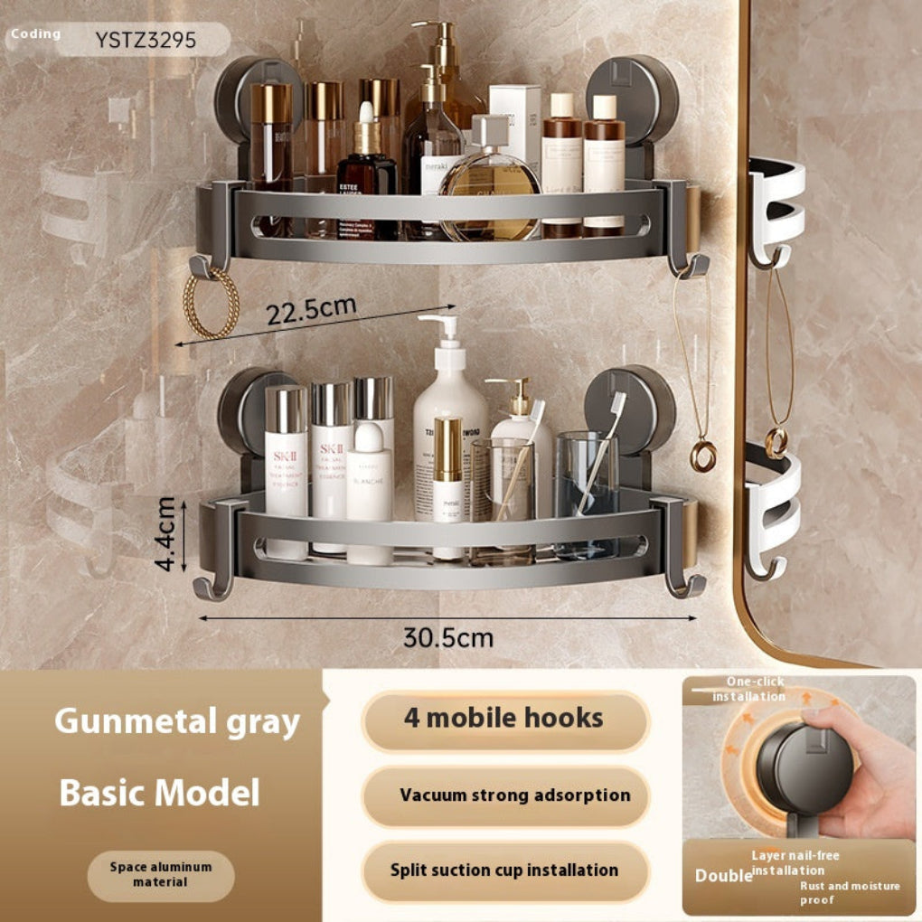 Bathroom Storage Rack Punch-free Bathroom Triangle Toilet