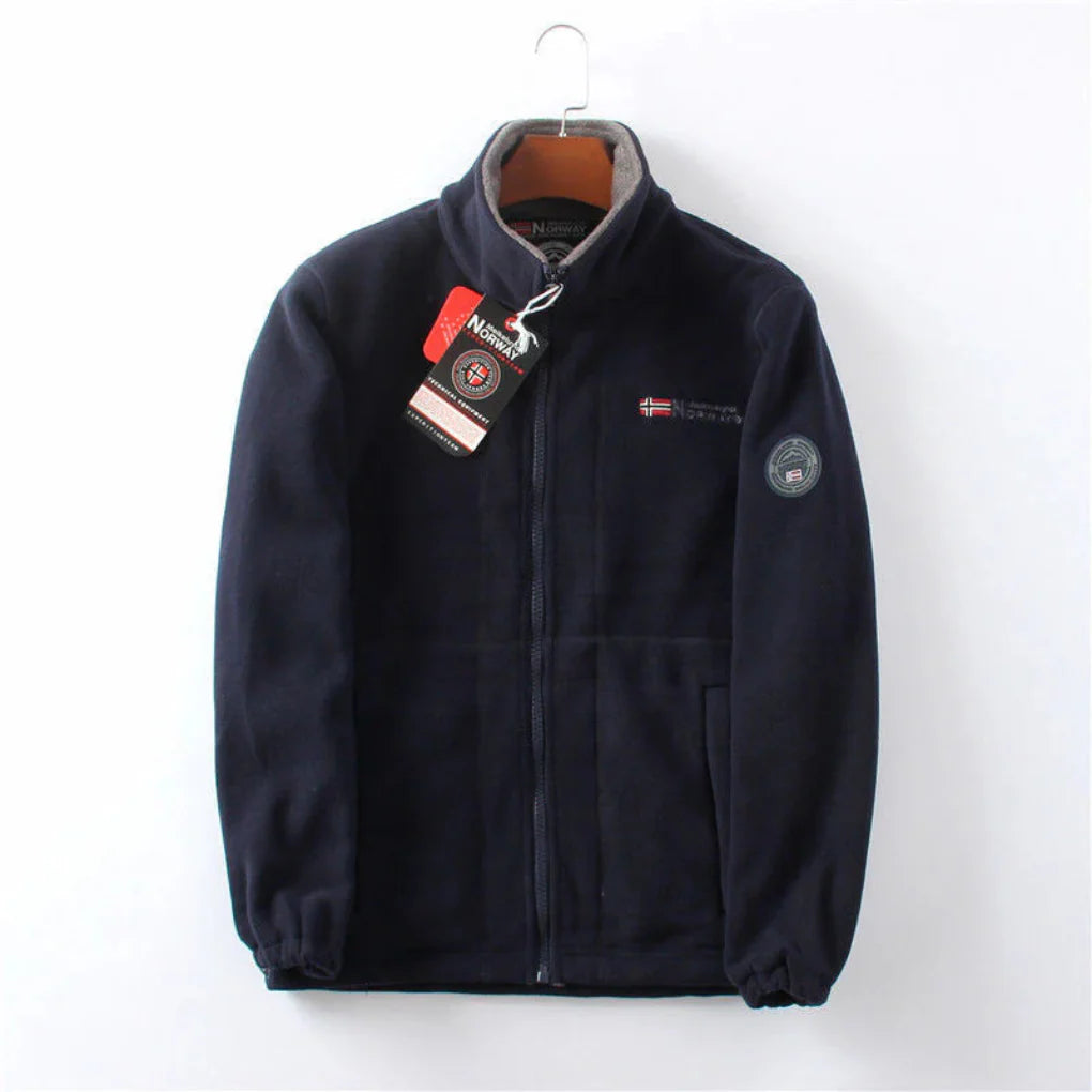 Wind Resistant Men's Fleece Jacket  Practical and Stylish