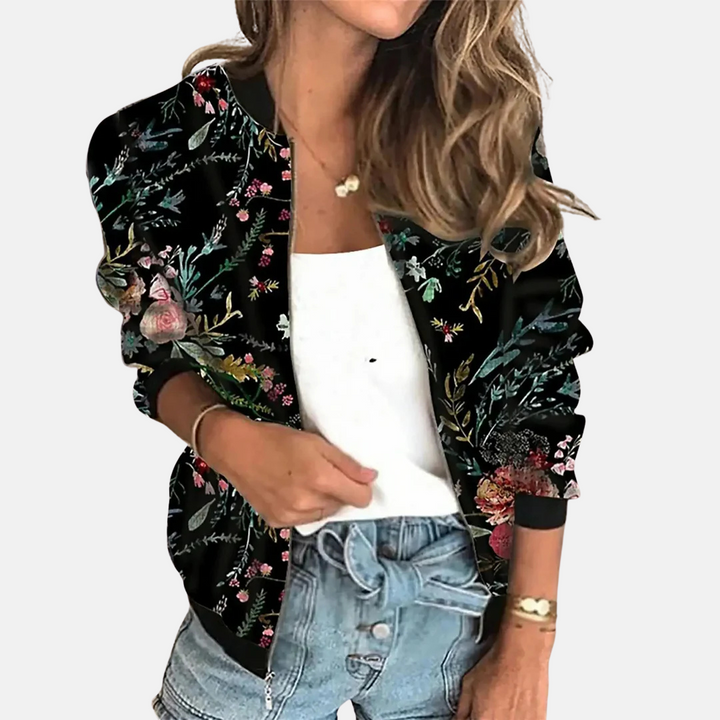Vintage-Inspired Bomber Jacket for Women