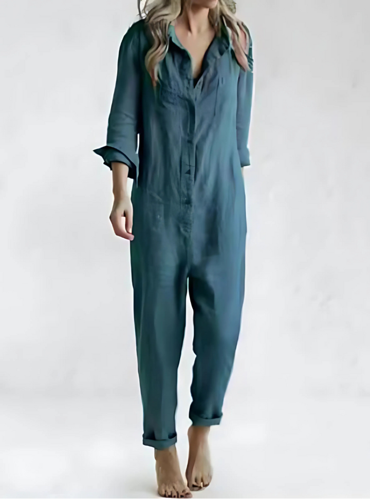 Cotton-Linen Jumpsuit for Women