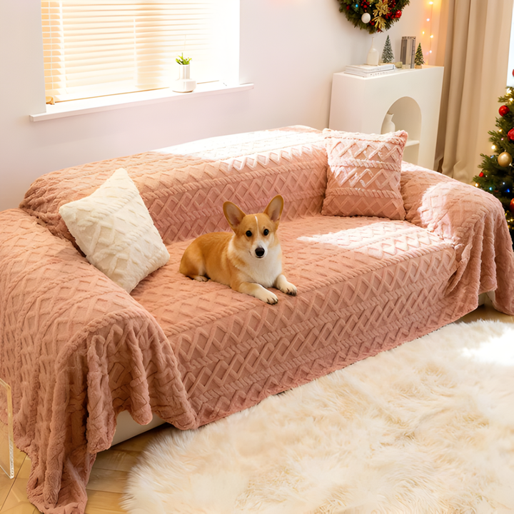 Soft Shaggy Sofa Cover