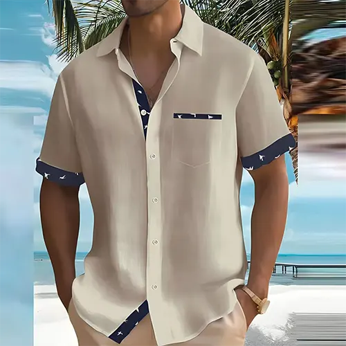 Liam – Men's Short Sleeve Summer Shirt | Breathable & Stylish