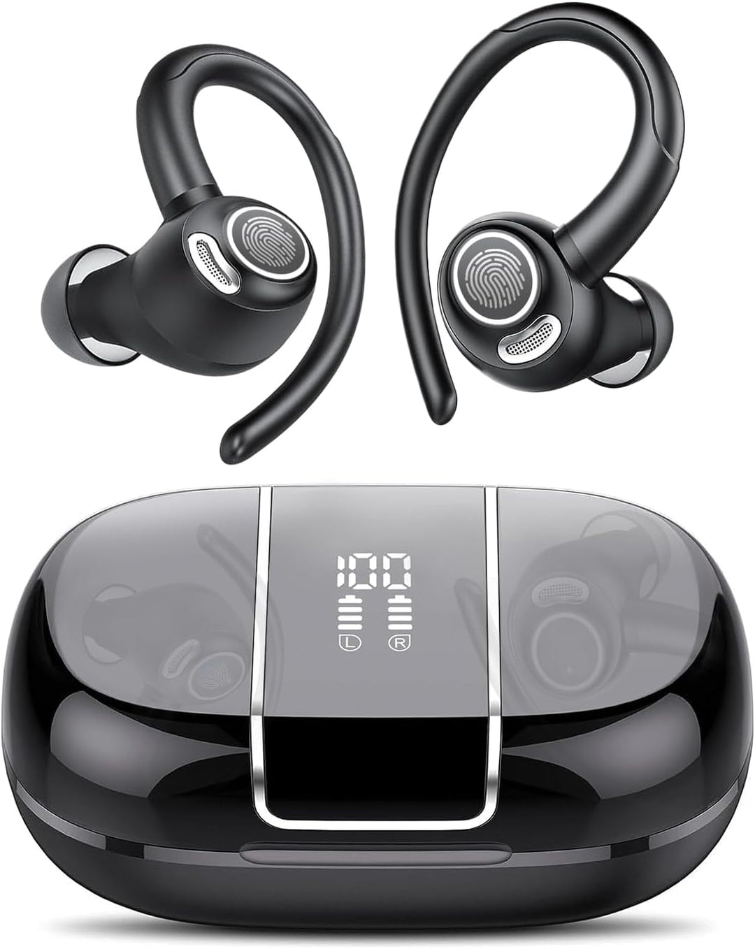 Wireless Bluetooth 5.3 Sports Earbuds with Noise Isolation and 48 Hours Playtime – Zeyora