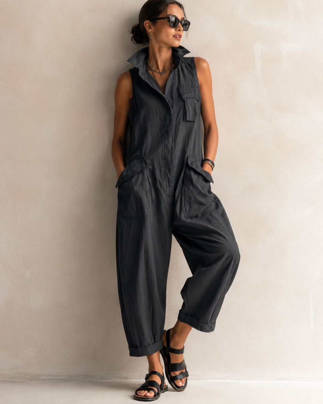Simone™ | Sleeveless Jumpsuit