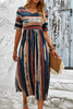 Marloes™ | Striped Flowing Midi Dress