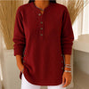 Women's Elegant V-Neck Long Sleeve Knit Top
