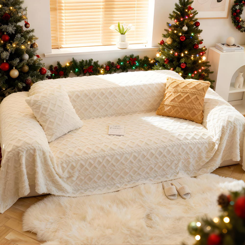 Soft Shaggy Sofa Cover