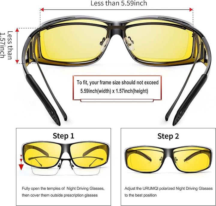 Polarised Night Driving Glasses - Jeremy