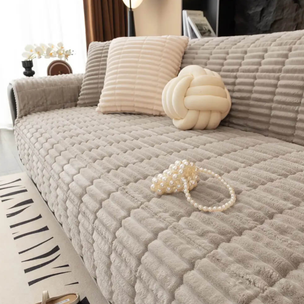 One-Piece Flannel Sofa Cover