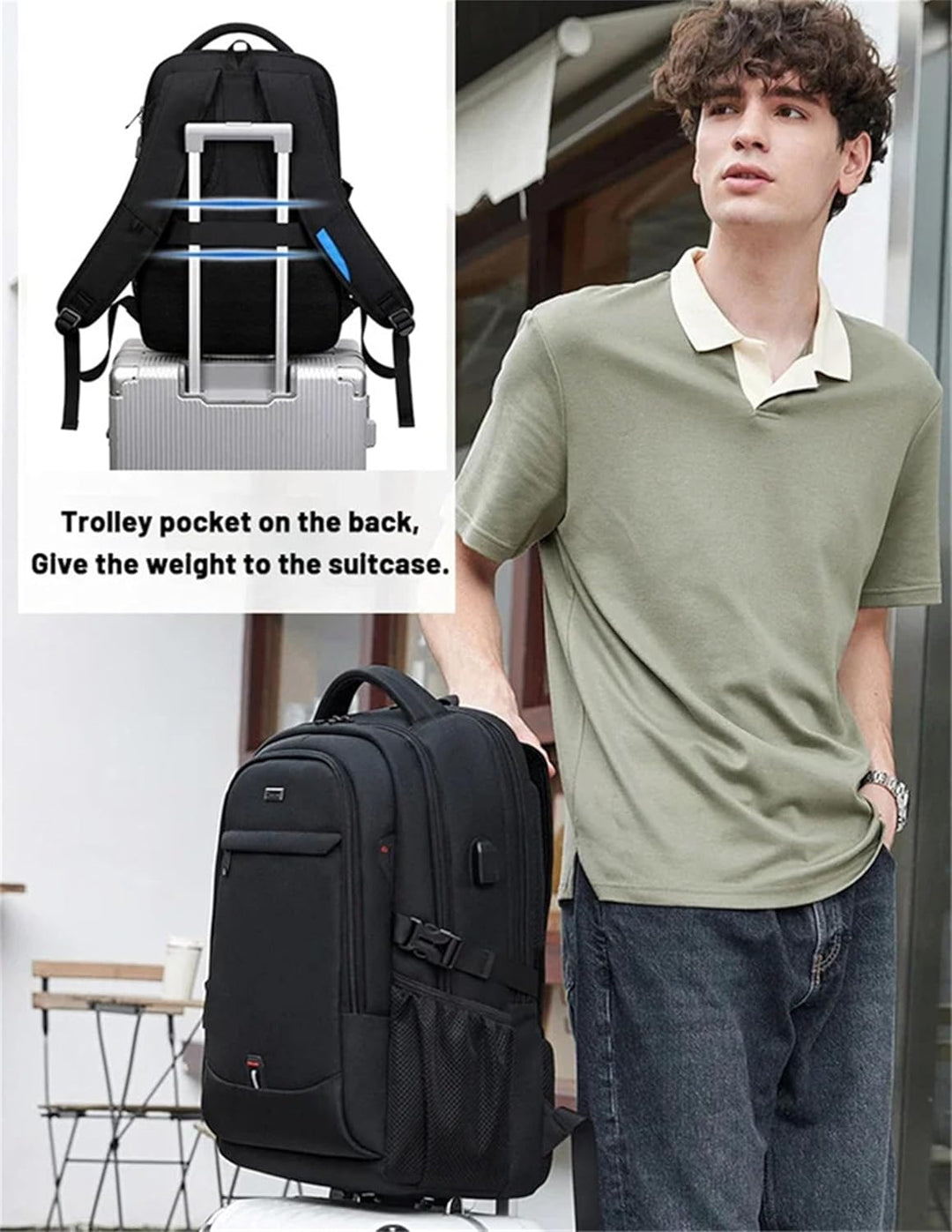 Waterproof Laptop and Travel Backpack with Organised Compartments