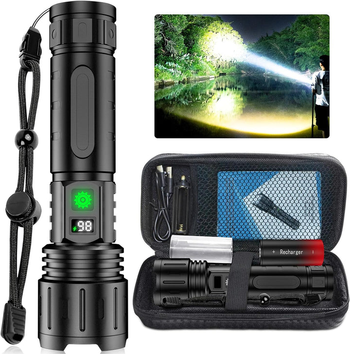 Powerful LED flashlight – up to 100,000 lumens