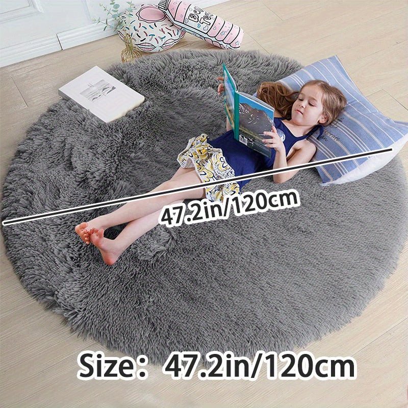 Round Fluffy Rug - Clouda