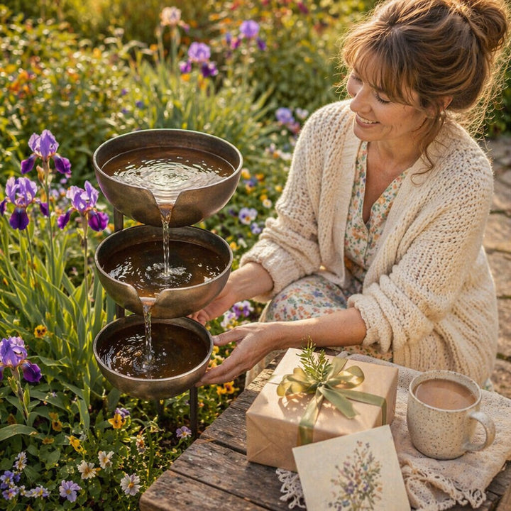 Rain-Catching Bird Bath - Natural Water Source for Birds and Bees