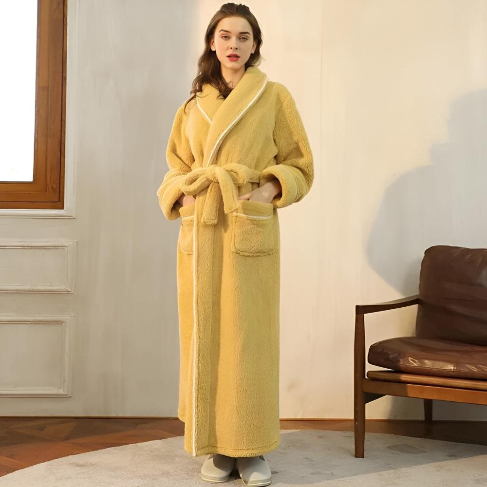 Luxe Fleece Warmth Comfort Bathrobe