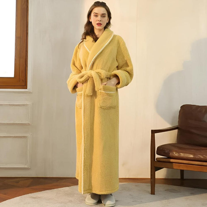 Luxe Fleece Warmth Comfort Bathrobe