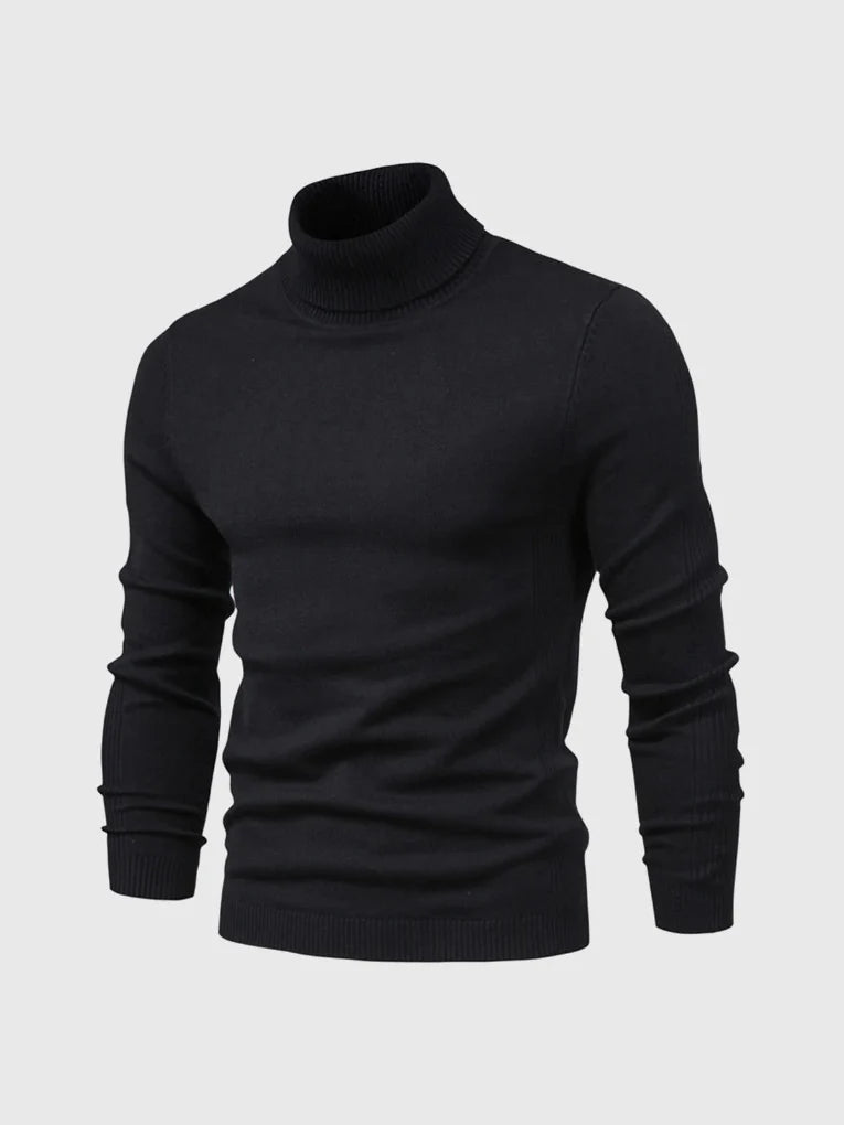 Men's Turtleneck Sweater – Washable and Versatile