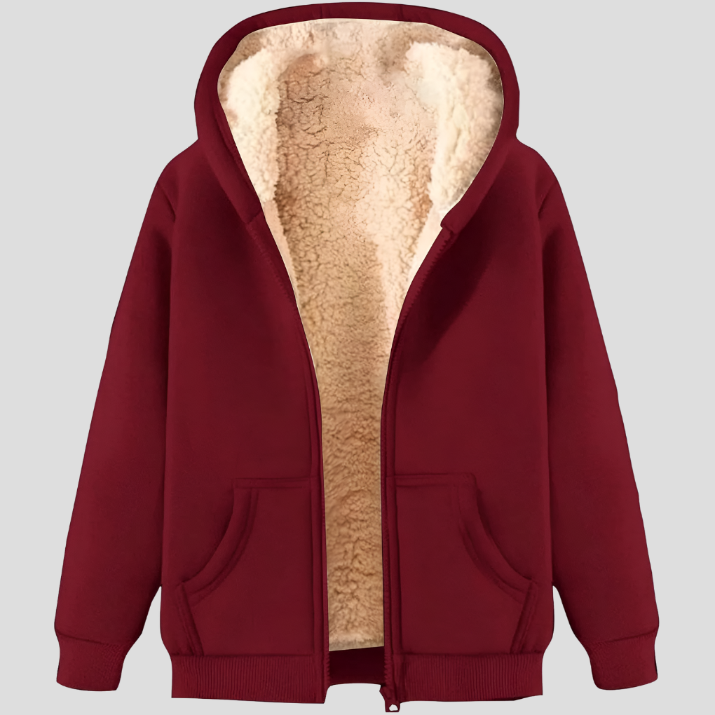 Warmth Men’s Fleece-Lined Winter Hoodie Jacket