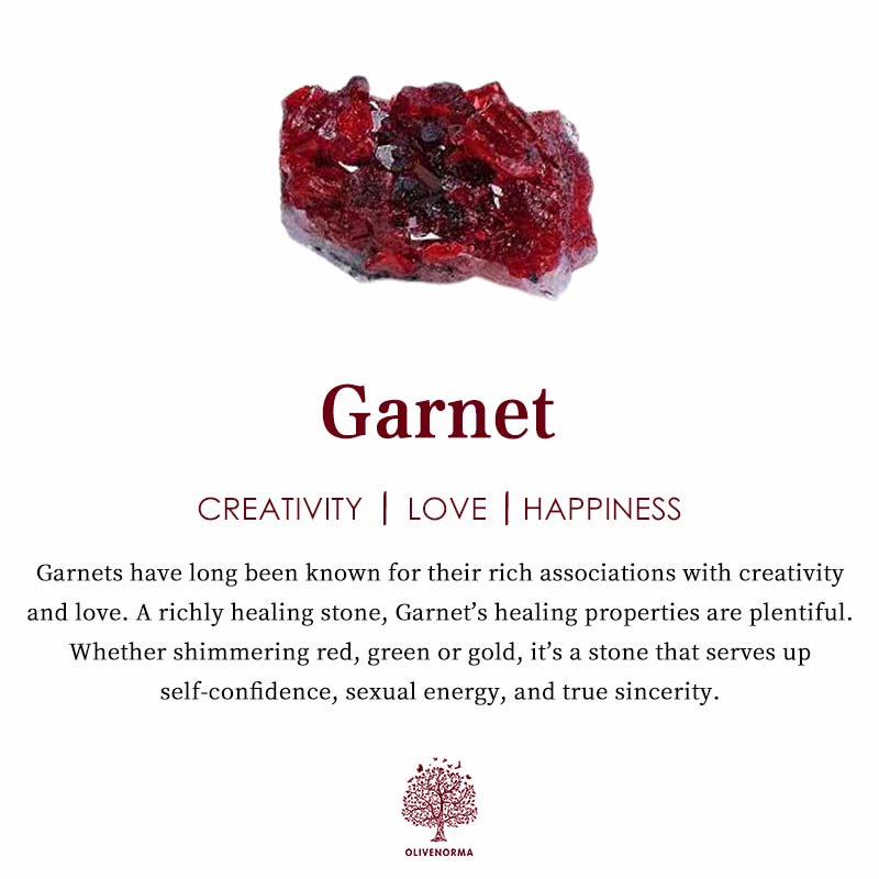 Stylish Garnet Birthstone Jewelry Set - Liora