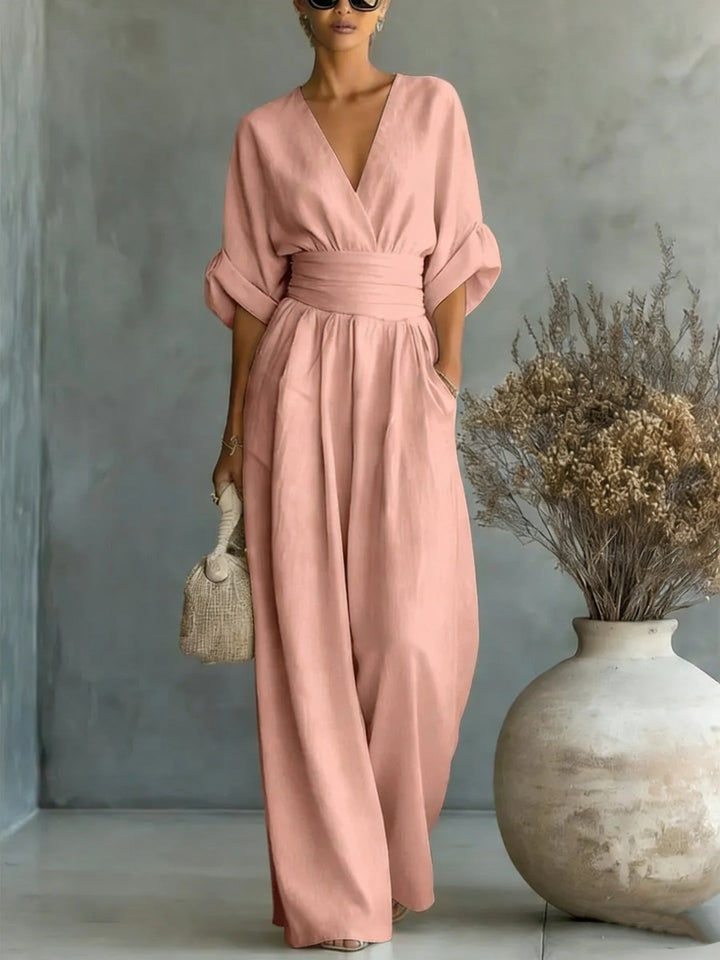 Georgina™ | Elegant V-Neck Jumpsuit