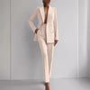 Women's Business Blazer and Slim Fit Pants Set