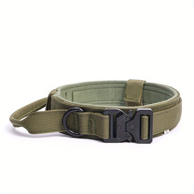 Tactical Military Dog Collar – Adjustable and Durable for Large and Medium-Sized Dogs