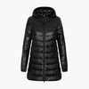 Women's Winter Down Jacket with Hood and Long Cut