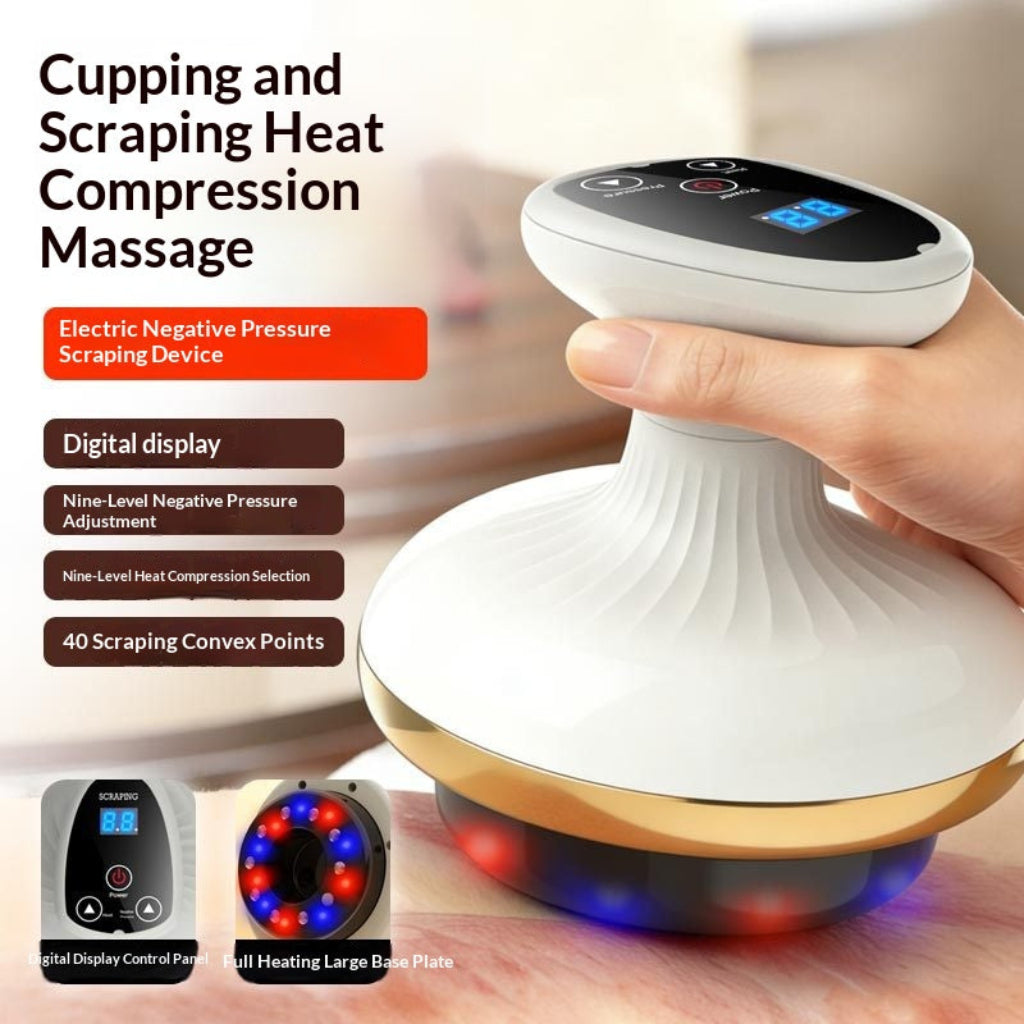 Electric Gua Sha Board Beauty Massager Cupping Device Electric Meridian Brush Home Abdominal Massage Gua Sha Board Massager