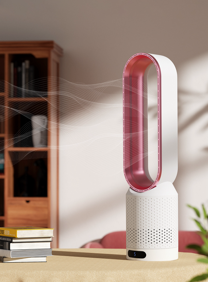 AirPure – Ultra-Quiet Bladeless Tower Fan (< 32 dB)