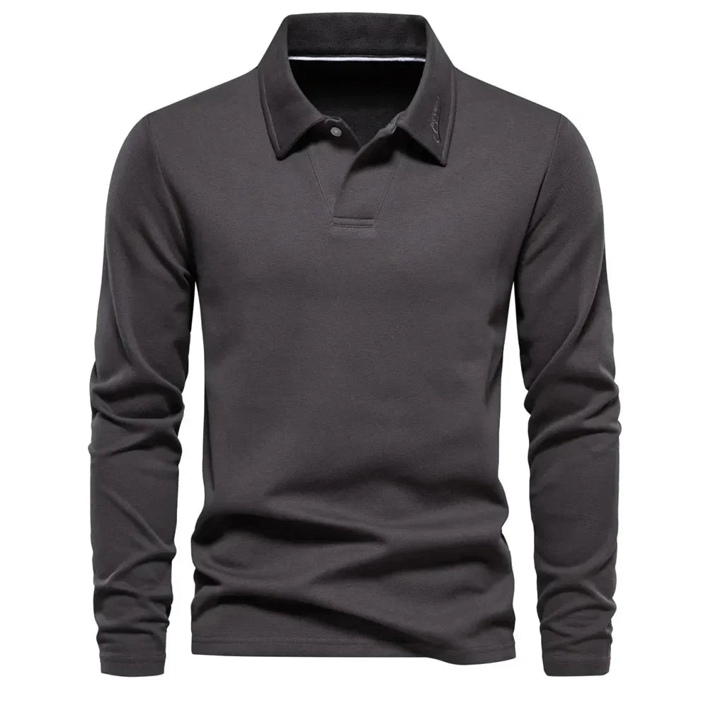 Alonso Men's Casual Polo Sweater – Timeless Comfort for Everyday Wear