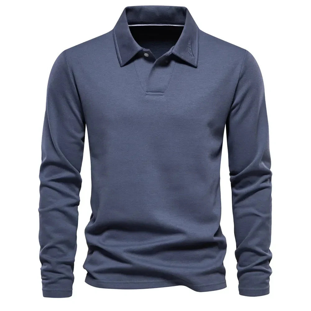 Alonso Men's Casual Polo Sweater – Timeless Comfort for Everyday Wear