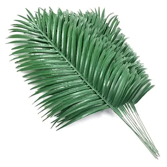 12 Faux Palm Leaves