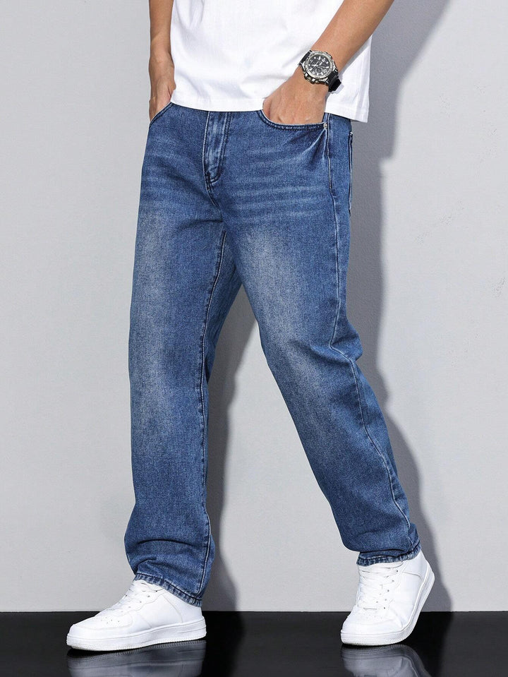 Baggy Jeans - Wide Denim Pants with a Washed Look