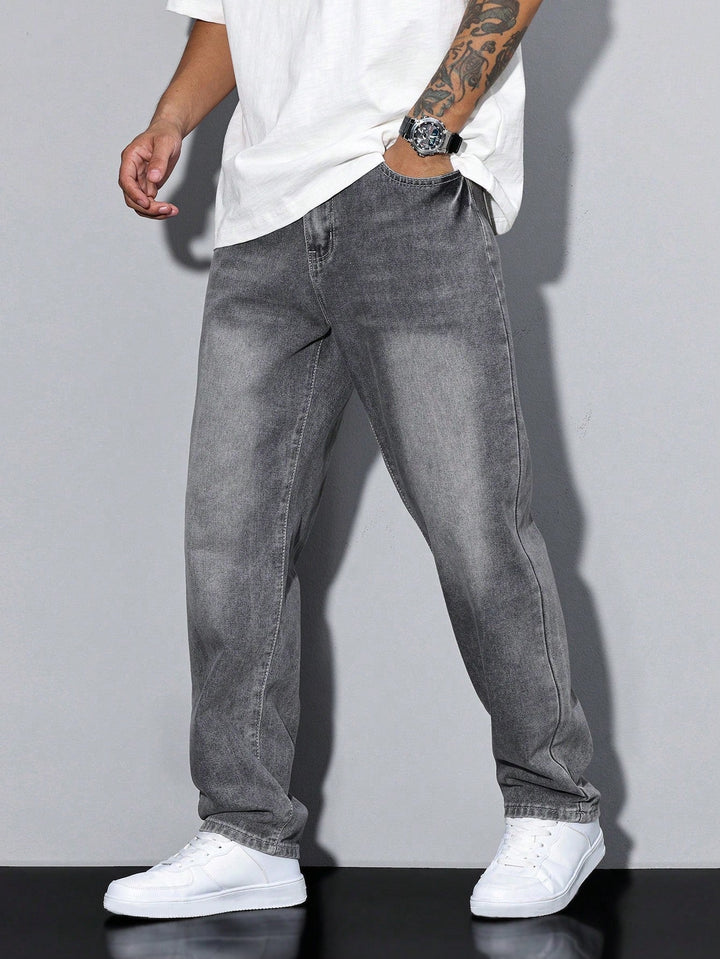 Baggy Jeans - Wide Denim Pants with a Washed Look
