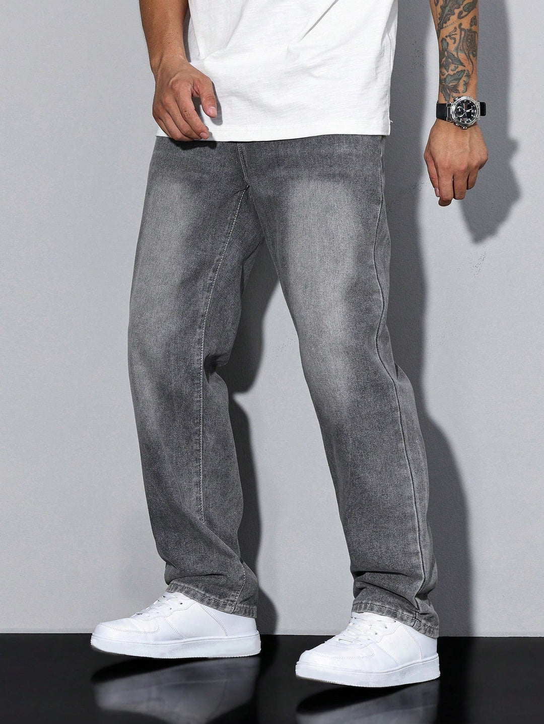 Baggy Jeans - Wide Denim Pants with a Washed Look