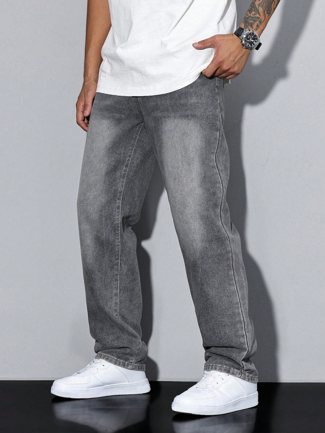 Baggy Jeans - Wide Denim Pants with a Washed Look