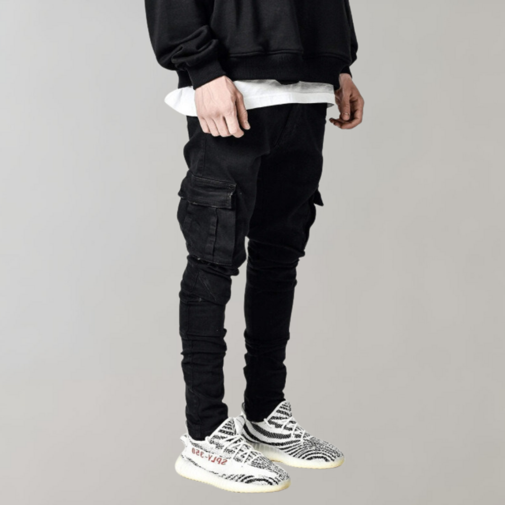 Rugged Men’s Cargo Pants with Multiple Pockets