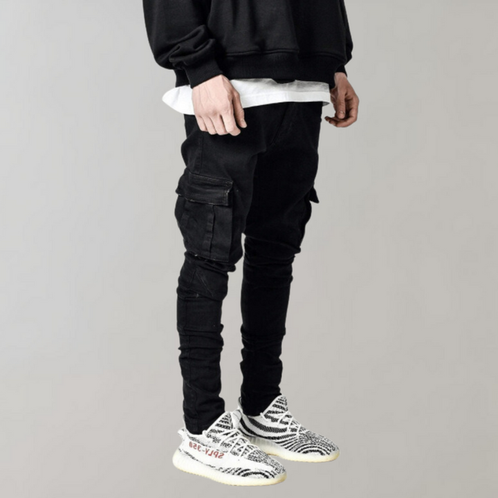 Rugged Men’s Cargo Pants with Multiple Pockets