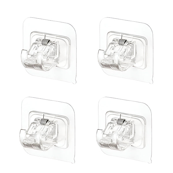 Set of 4 Versatile Storage Hooks for Tidy, Space-Saving Organization