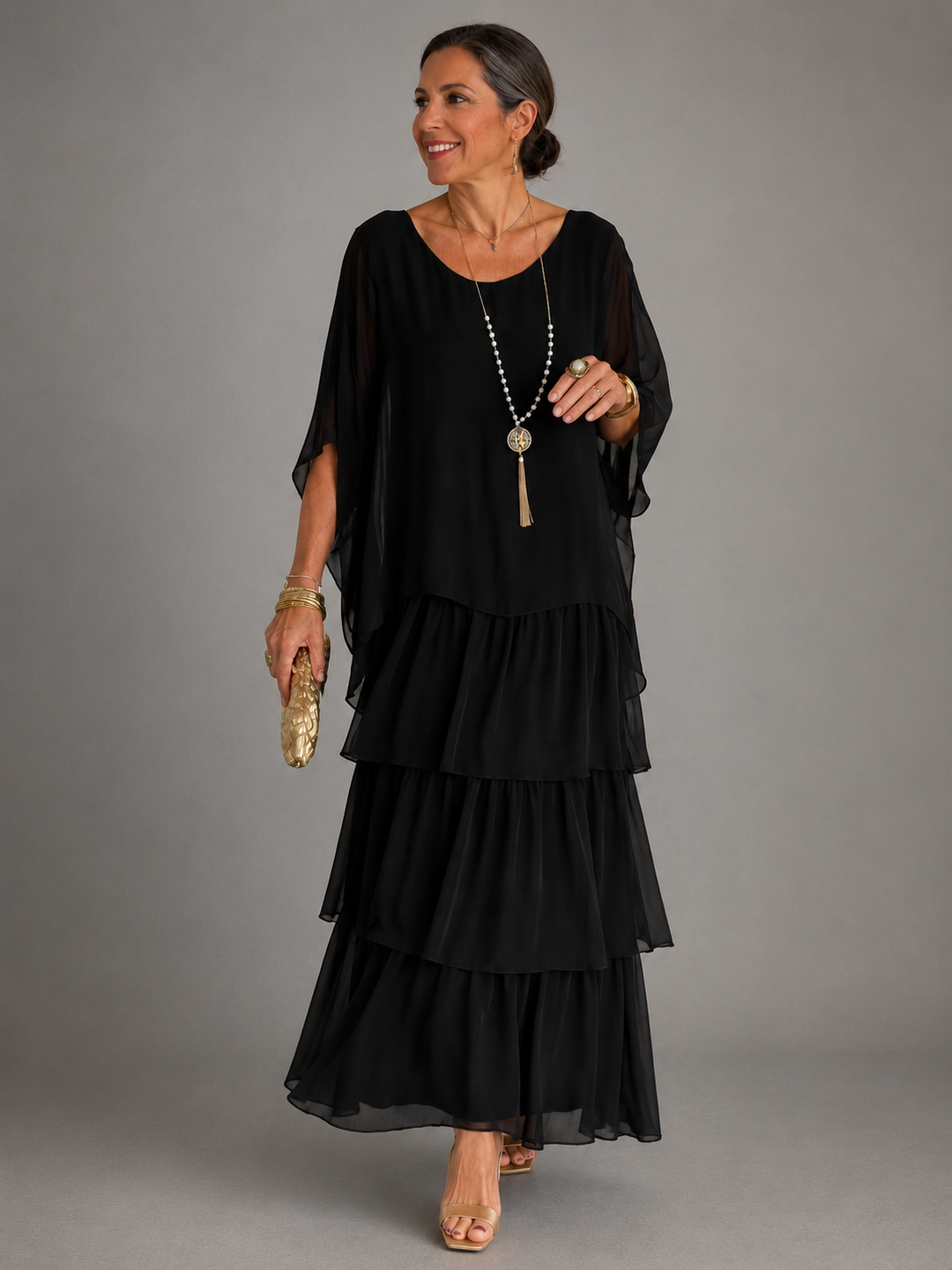 Elegant, flowing maxi dress