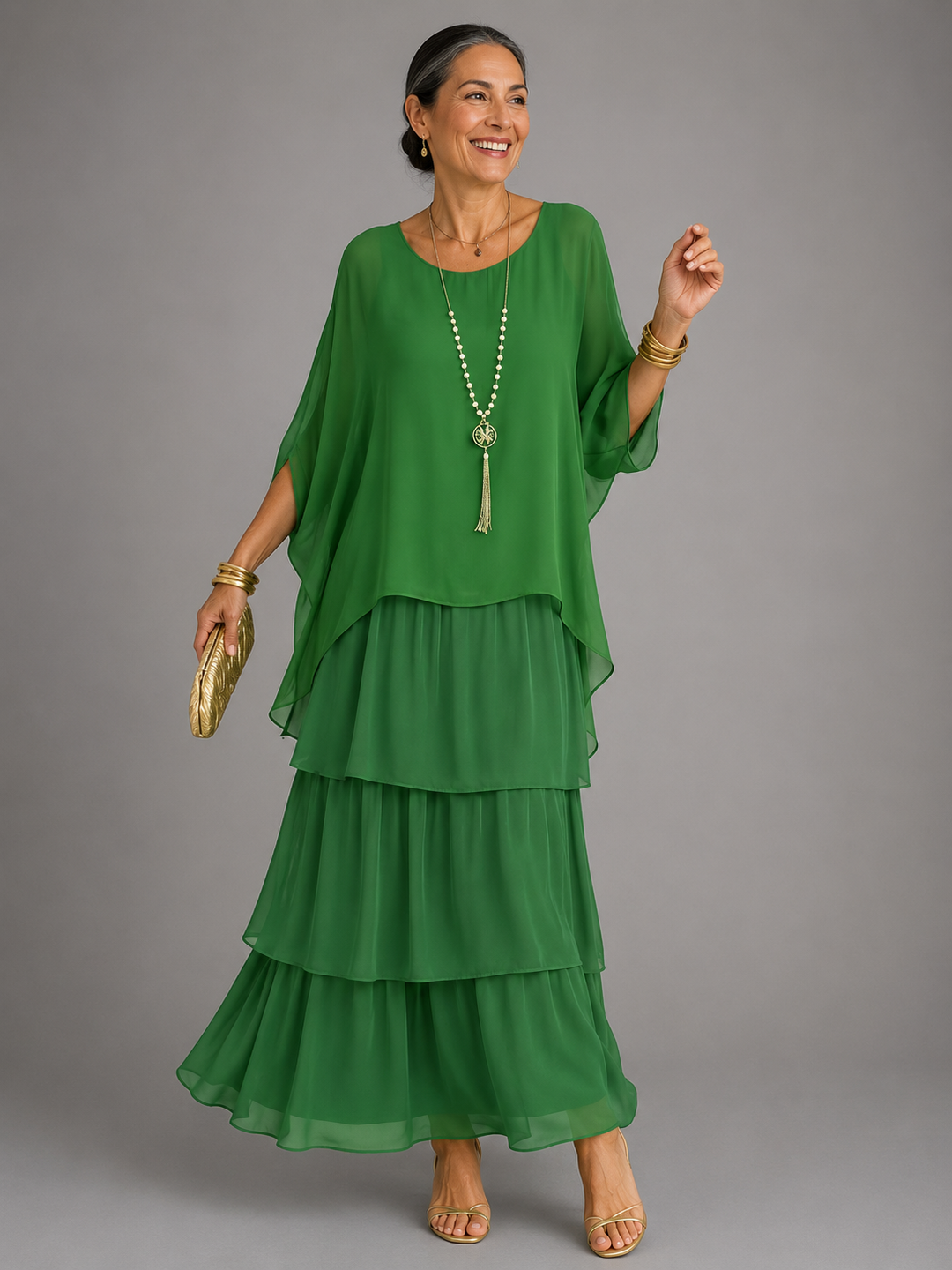 Elegant, flowing maxi dress