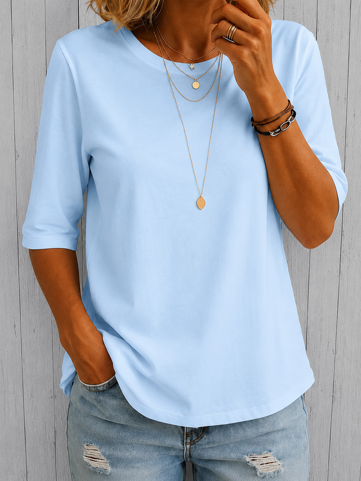 Comfort Coverage T-Shirt with Longer Half Sleeves
